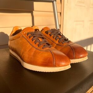 Magnanni Tan Leather Men's Sneakers